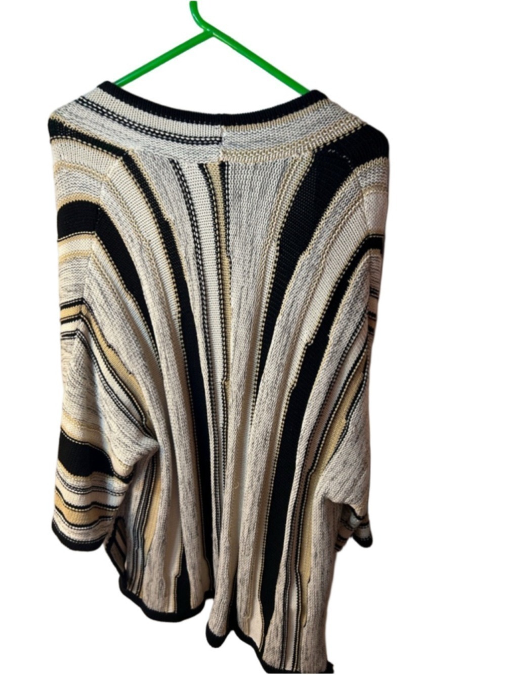 Wynne collection Marla Wynne Open-Front Striped Women's Cardigan Sweater Large - Picture 7 of 7